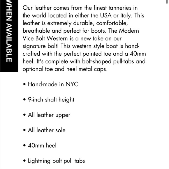 Brand new Modern Vice Bolt boots - Picture 7 of 8